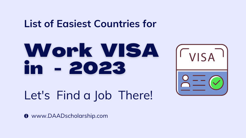 List of Easiest Countries to Get a Work Visa in 2023