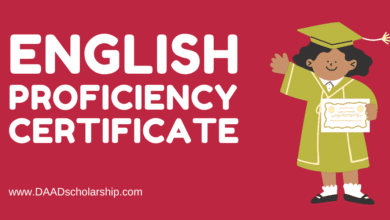 Photo of English Language Proficiency Certificate for Scholarship Application (2024)