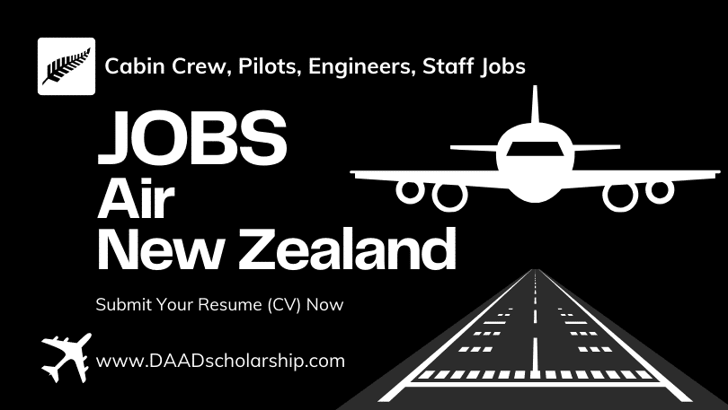 Air New Zealand Jobs 2023 for Pilots, Cabin Crew, Engineering Staff