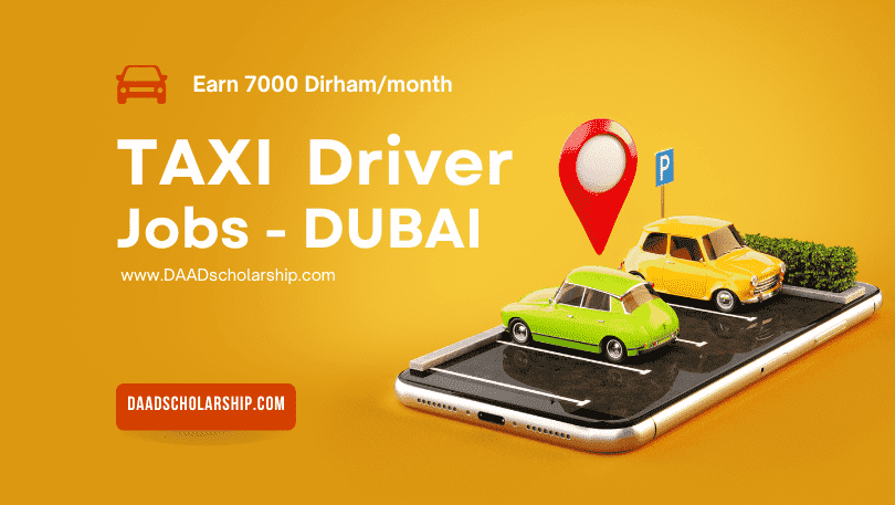 Taxi Drivers Jobs in Dubai 2023 to Earn 7350 Dirhams Per Month