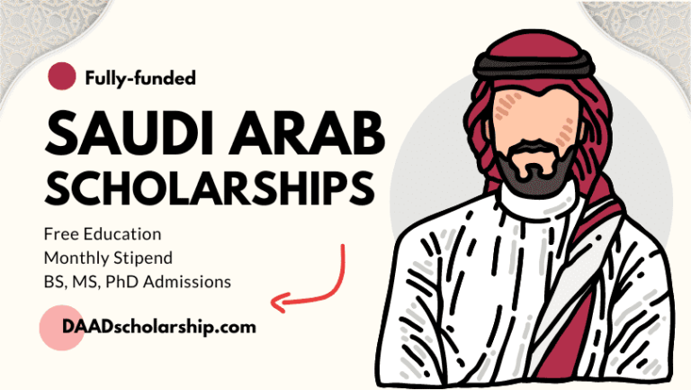 Saudi Arabia Fully Funded Scholarships 2024 For International Students 768x433 