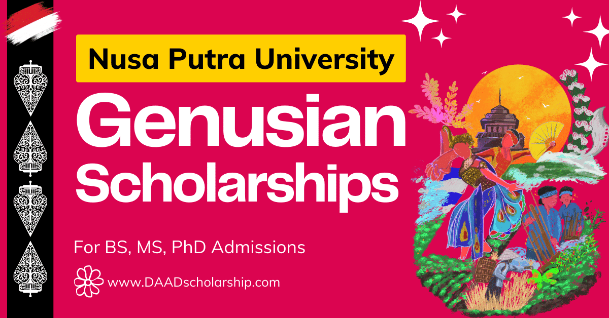 Genusian Scholarship 2024 at Nusa Putra University