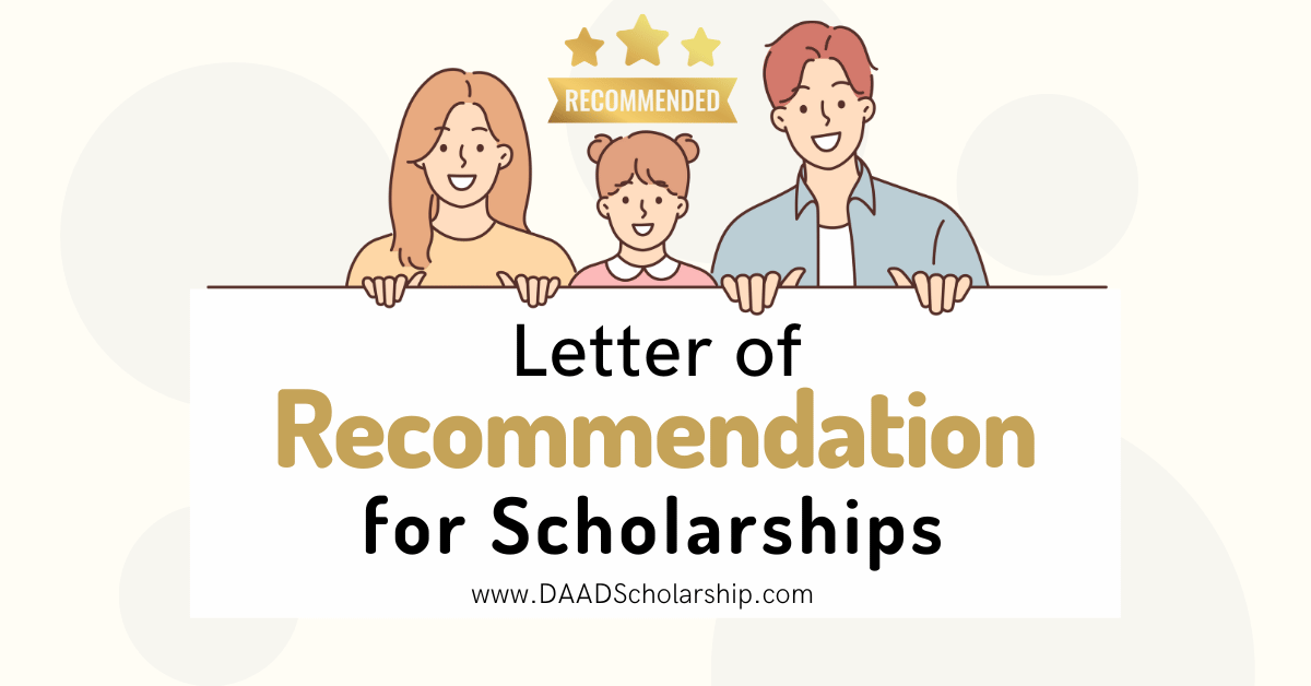 Recommendation Letter for Scholarships (With Editable Template)