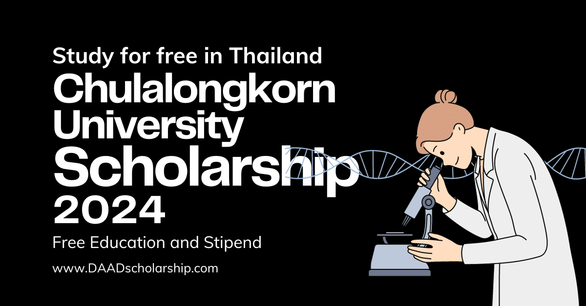 Chulalongkorn University Graduate Scholcarhip 2024