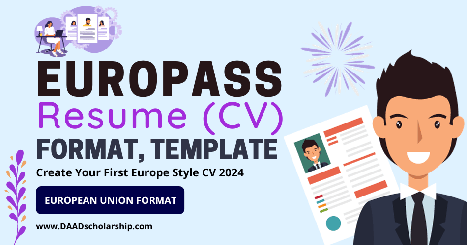 Europass CV Format, Editable Template To Create European Style CV in 2024