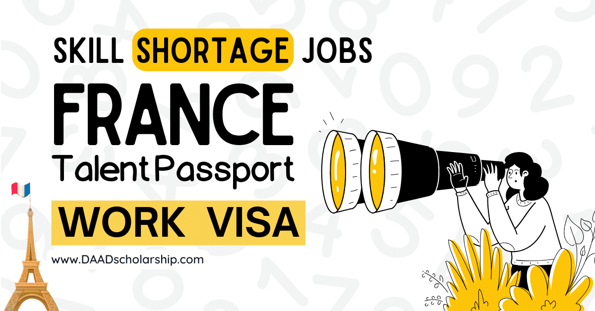 France Talent Passport 2024 for Skill Shortage Jobs (Application Process)