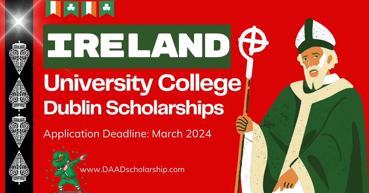 University College Dublin Scholarships 2024 by Ireland Government GOI-IES
