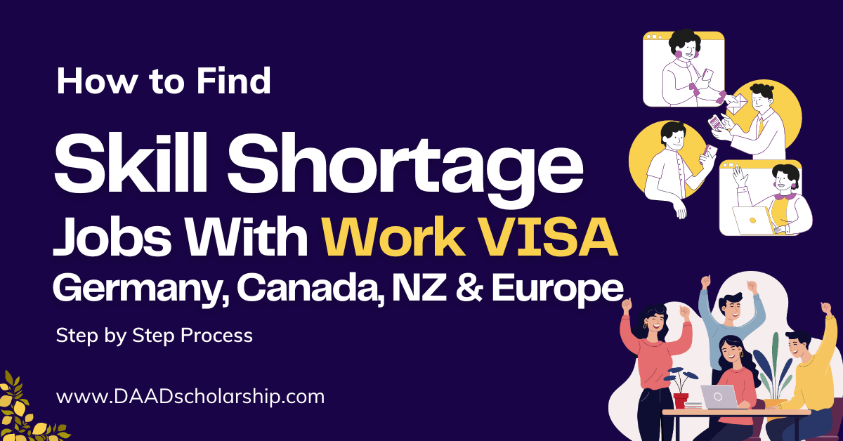How to Find Skill Shortage Jobs in Germany, Canada, New Zealand, Europe in 2024