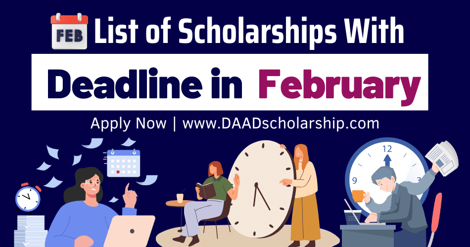 Scholarships With Deadlines in February 2024