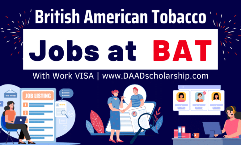 British American Tobacco (BAT) Jobs 2024 (400+ Vacancies)