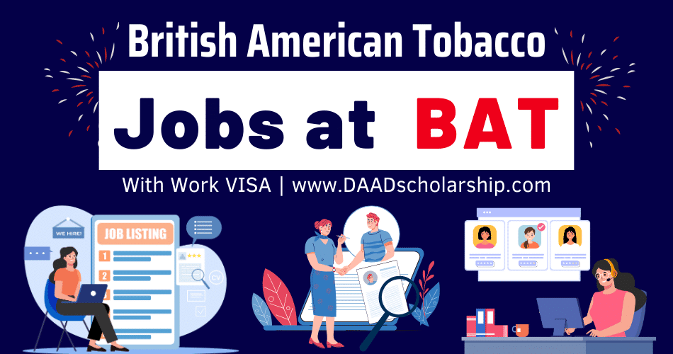 British American Tobacco (BAT) Jobs 2024 (400+ Vacancies)