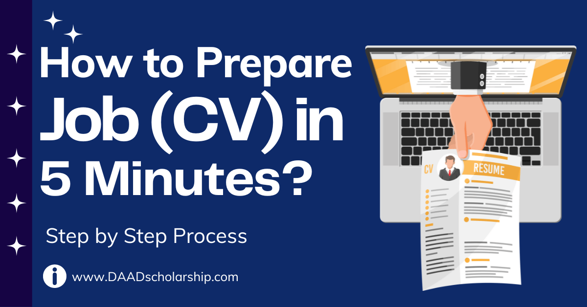 How to Prepare Job-Winning CV in Just 5 Minutes
