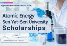 Atomic Energy Scholarships 2024 at Sun Yat-sen University