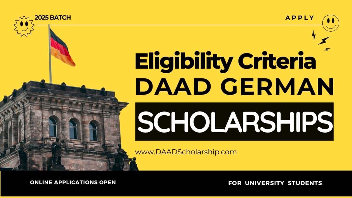 DAAD Scholarships 2025 Eligibility Standards and Necessities