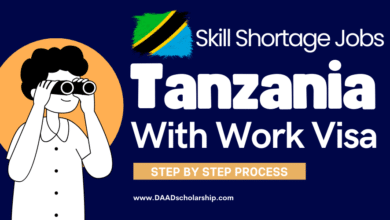 Tanzania Skill Shortage Jobs 2024 With Work VISA Process