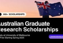 600 Graduate Research Scholarships at University of Melbourne - Spring 2025 Semester