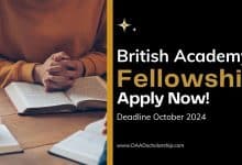 British Academy Visiting Fellowships 2025