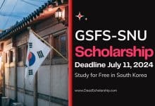 GSFS-SNU Scholarship 2024 in South Korea for International Students