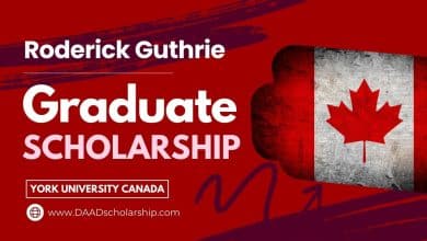 Roderick Guthrie Graduate Scholarship 2024 at York University of Canada