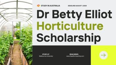 Dr Betty Elliott Horticulture Scholarship 2024 in Australia