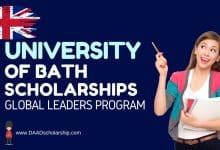 Global Leaders £5,000 Scholarship 2024 at University of Bath