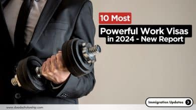 10 Most Powerful Work VISAs in World - 2024 Report